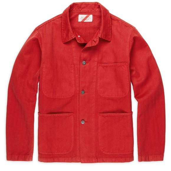 Best Made Co. Jackets & Coats Best Made Co Linen Blend Red Denim